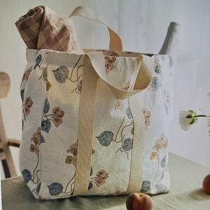 Anthropologie Soil to Studio Maya Canvas Market Tote